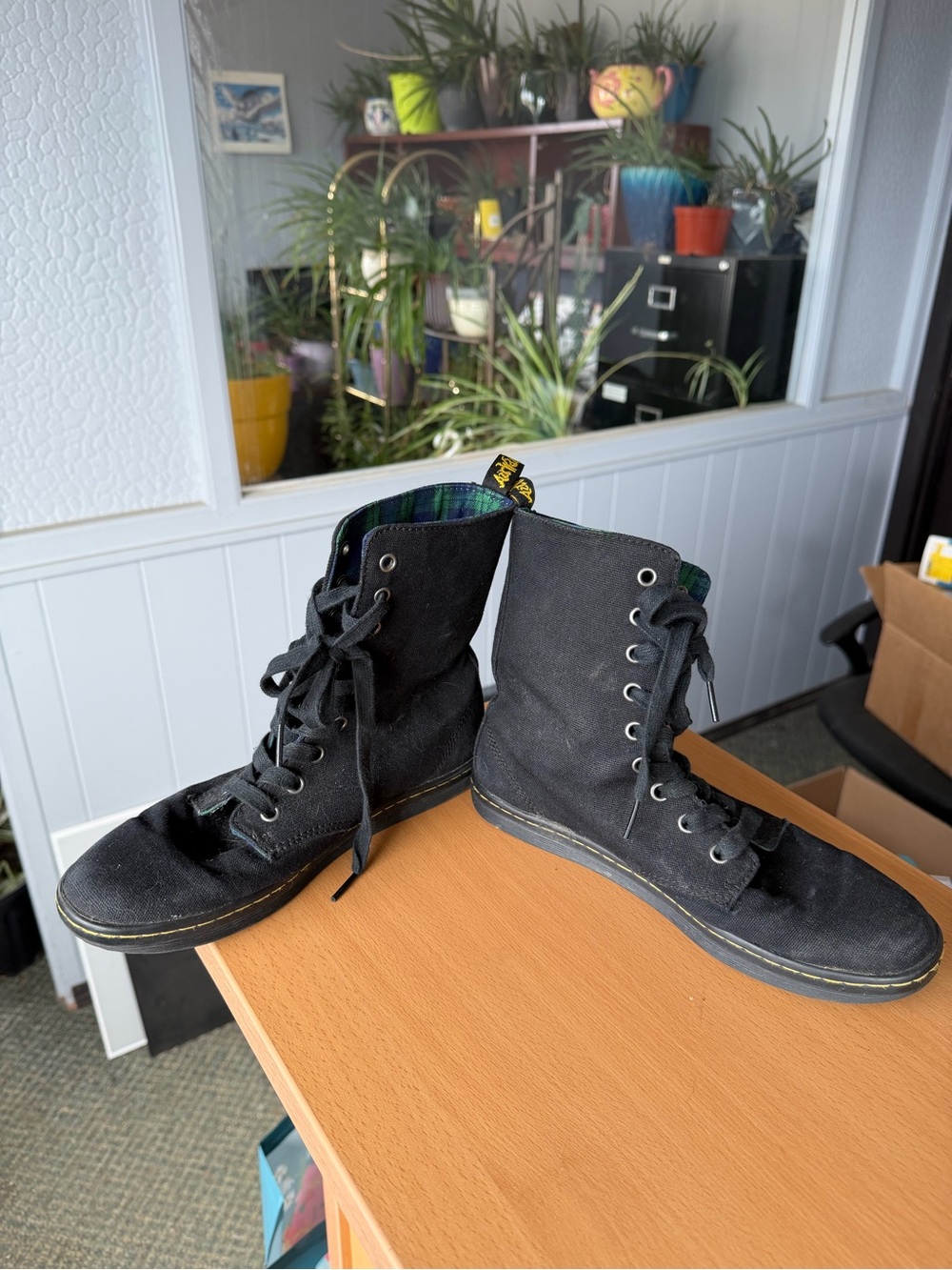 Dr Martens Canvas Lace-Up Boots - Picture 3 of 7